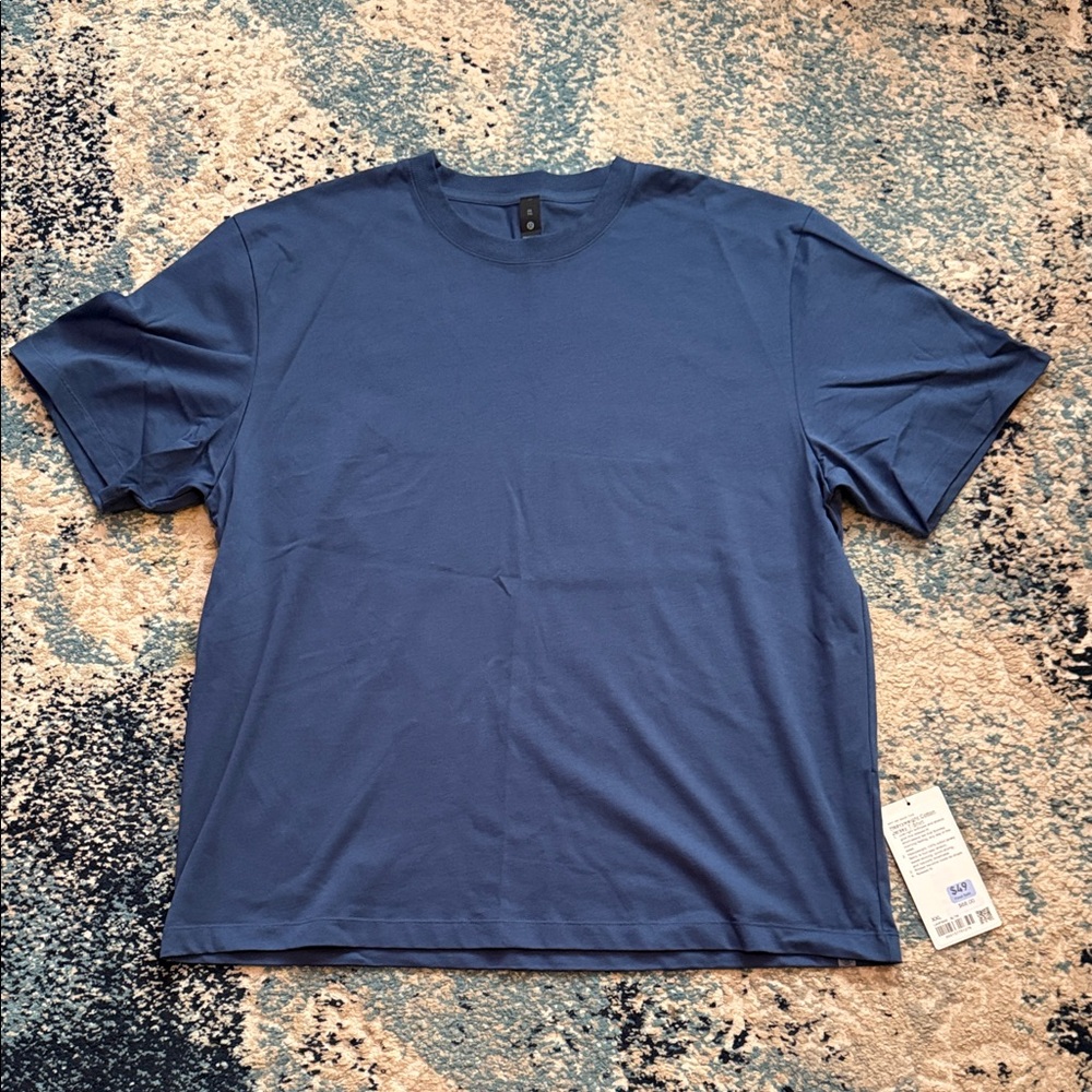 Men's Heavyweight Cotton Jersey T-Shirt - Blue